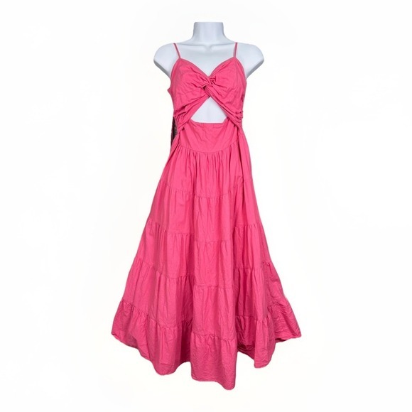 Pink Diamond Dresses & Skirts - Pink  Diamond Maxi Dress Twist Front Smocked‎ Tiered Coquette Cotton Sundress